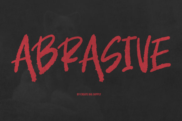 Abrasive Font Review: A Creepy Brushed Display Typeface for Edgy Branding