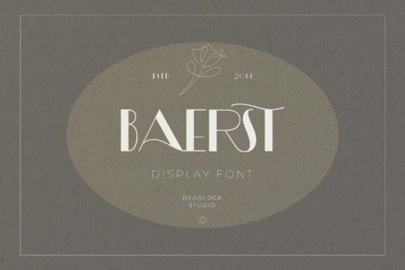 Baerst Font: An Assertive Display Typeface for Bold Branding