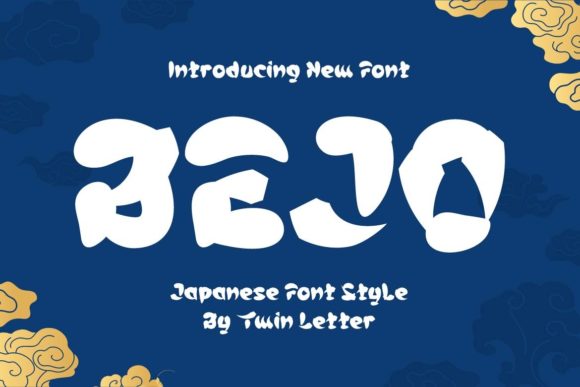 Bejo Display Font: Japanese Typography for Handmade Products