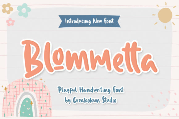 Blommetta: A Cheerful Display Font for Editorial Design