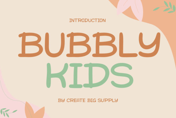 Bubbly Kids Display Font for Playful Web Design