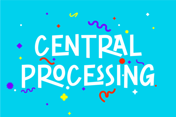 Central Processing: A Playful Display Font for Digital Creators