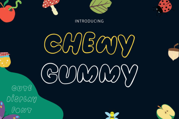Chewy Gummy: A Jolly Display Font Full of Sweet Charm