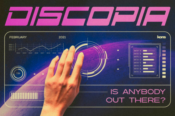 Discopia Font: A Bold Display Typeface for Creative Branding