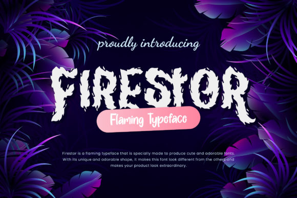 Firestor: A Bold Display Font for Digital Creators