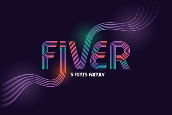 Fiver: The Bold & Wavy Display Font for Brand Design