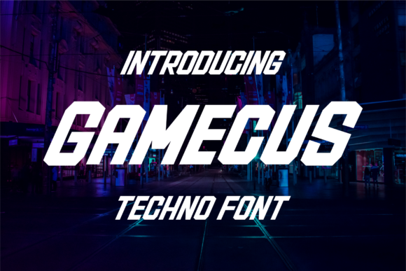 Gamecus: The Futuristic Display Font for Bold Editorial Designs