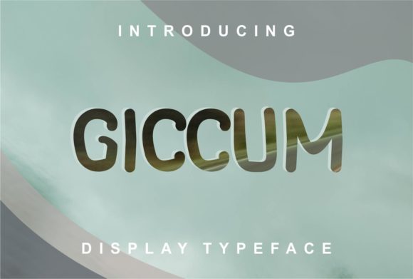 Giccum Display Font for Campaigns and Promo Designs