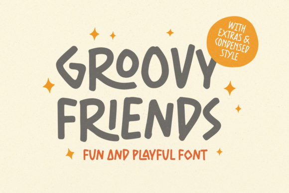 Groovy Friends: The Playful Display Font for Small Business Branding