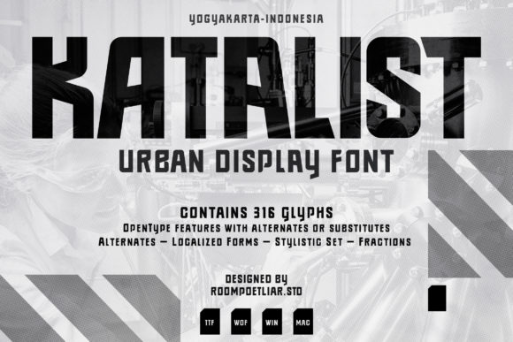 Katalist: The Cool, Bold Display Font for Crafts