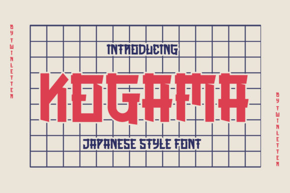 Kogama: A Japanese-Inspired Display Font for Digital Design