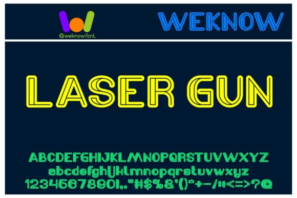 Laser Gun: A Techno Modern Display Font for Editorial Design