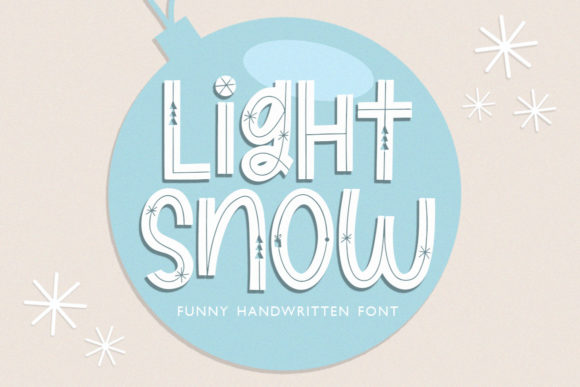 Light Snow: A Playful Display Font for Makers