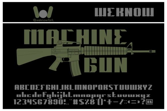 Machine Gun Font: Bold Display Typography for Marketers