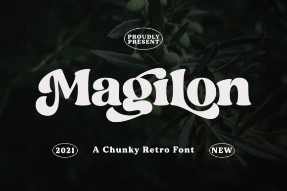 Magilon: A Chunky Retro Display Font for Bold Campaign Visuals