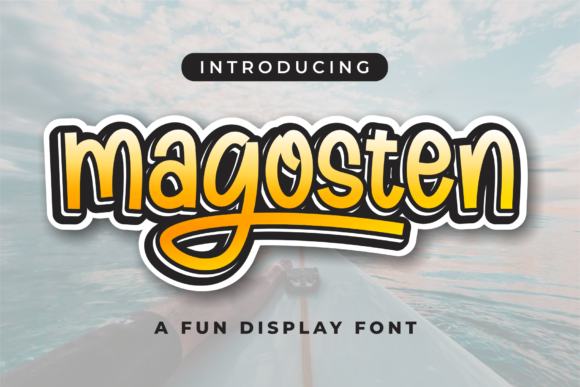 Magosten: A Bold Urban Display Font for Playful Branding