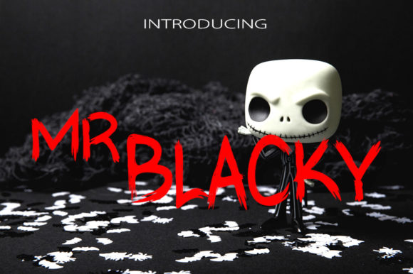 Mr Blacky: The Scary Display Font for Crafters