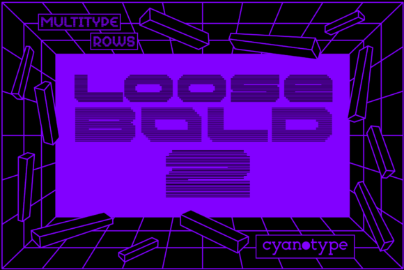 MultiType Rows Loose Bold 2 for Editorial Design