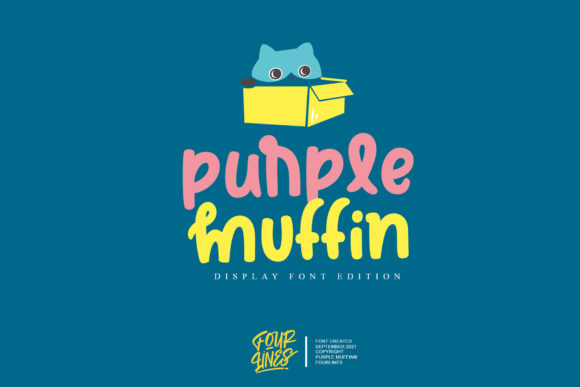 Purple Muffin Display Font for Fresh Brand Designs
