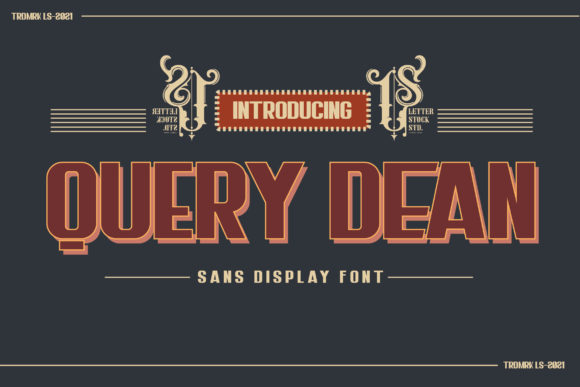Query Dean Display Font for Editorial & Craft Projects