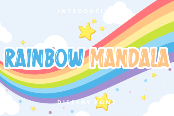 Rainbow Mandala: A Friendly Display Font for Web & Digital Design