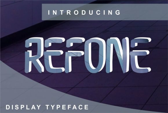 Refone: A Sharp Display Font for Crafters and Sellers