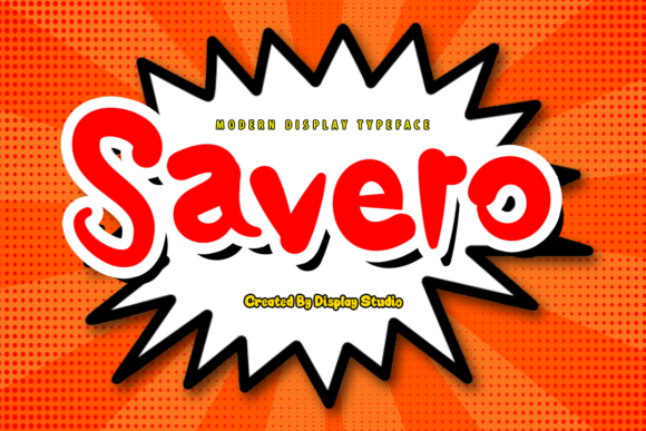 Savero: A Modern Display Font for Handmade Creators