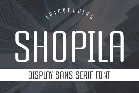 Shopila: A Cool Squared Lettered Display Font