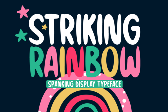 Striking Rainbow Font for Crafters and Handmade Sellers
