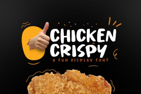 The Chicken Crispy Font: A Retro Typeface for Playful Branding