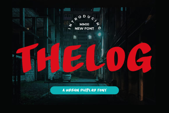 Thelog: A Bold Urban Display Font for Branding & Apparel