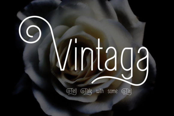 Vintaga: A Delicate Retro Display Font for Makers