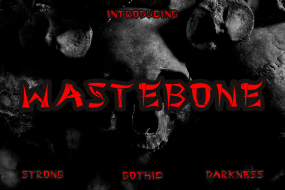 Wastebone Font: Free Download & Creepy Display Design