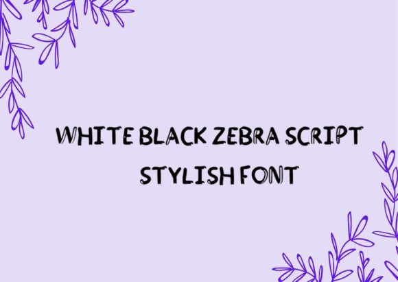 White and Black Zebra Font: A Bold Display Typeface for Digital Creators